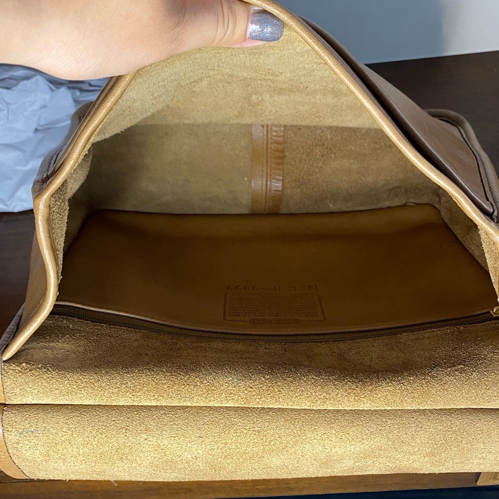 Vintage Coach Willis 9927 Camel and NWT CK547 Webbing Strap, NO ORIGINAL STRAP - Picture 10 of 16